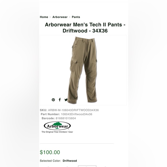 Arbor wear tech 2 pants - Picture 2 of 5